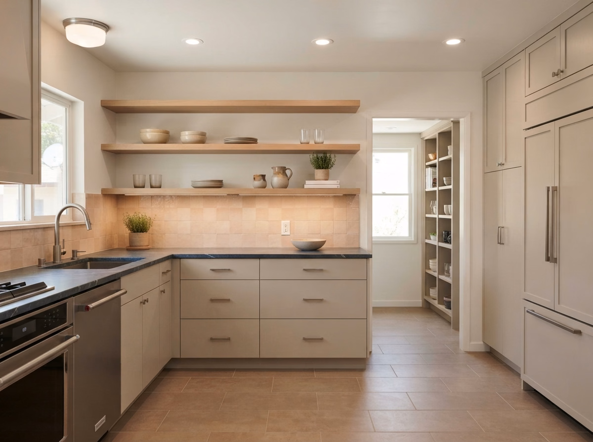 Open Shelf Cabinets Style | Riverside County Open Shelf Cabinets Style in Riverside County.