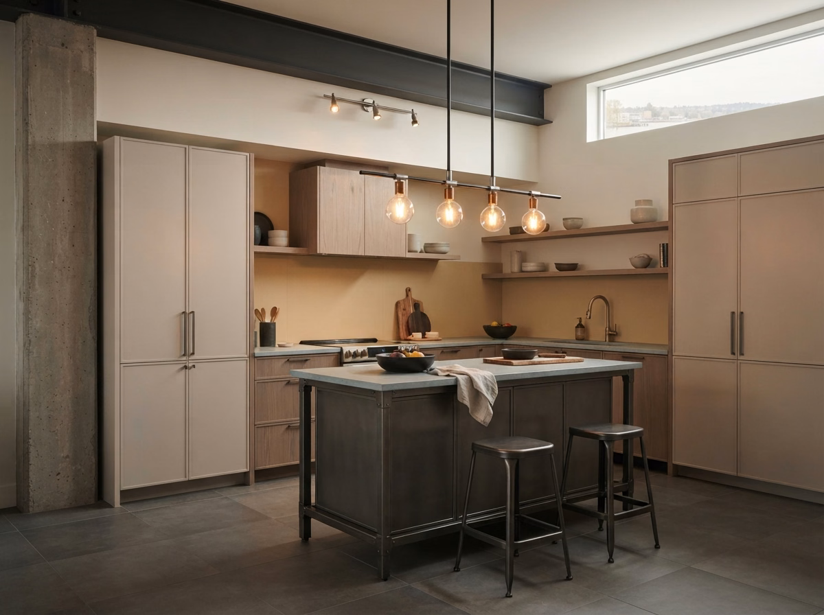 Industrial Mixed Metal Lighting Style | Riverside County Industrial Mixed Metal Lighting Style in Riverside County.