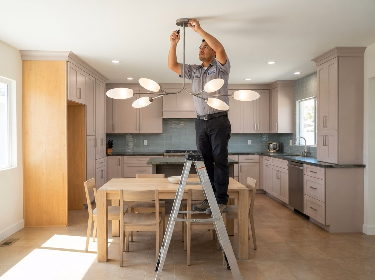 Kitchen Chandelier Statement Fixture | Riverside County Kitchen Chandelier Statement Fixture in Riverside County.
