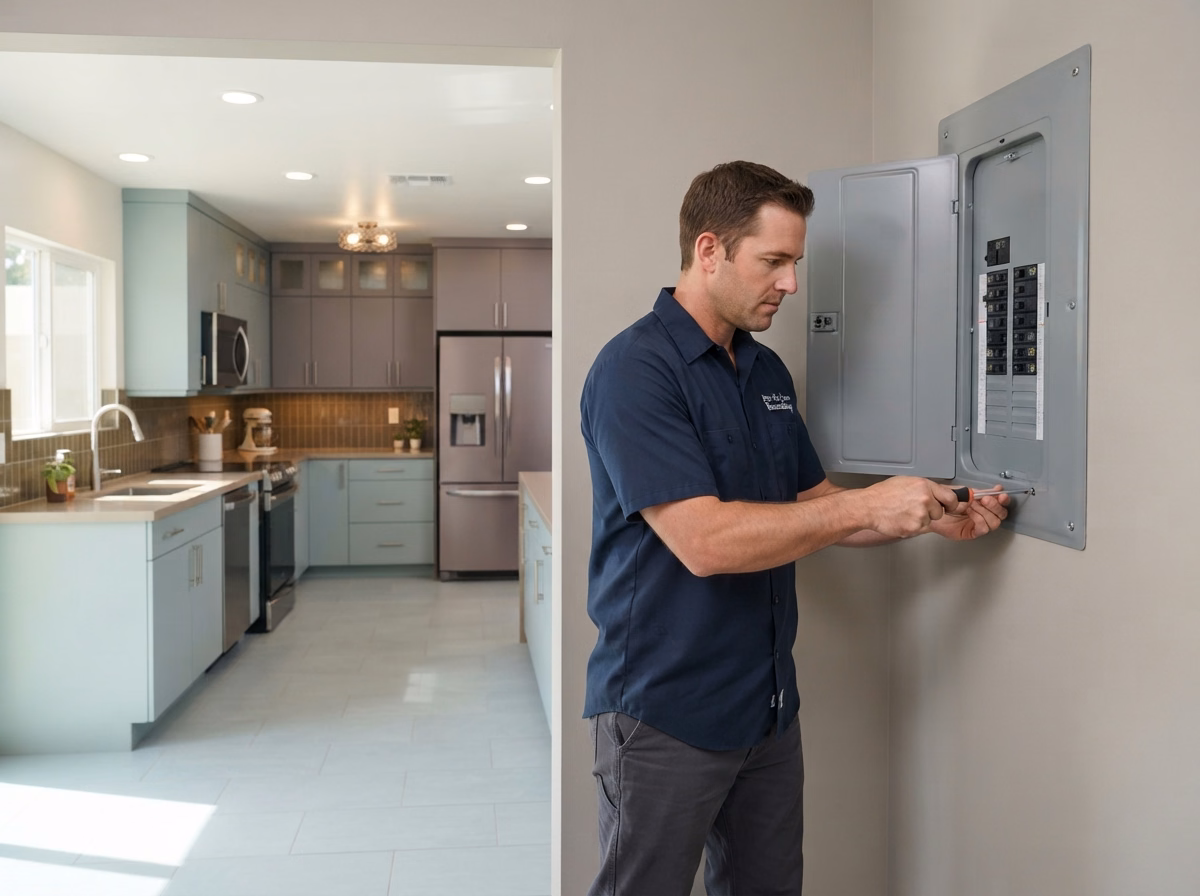 Kitchen Lighting Circuit Electrical Work | Riverside County Kitchen Lighting Circuit Electrical Work in Riverside County.