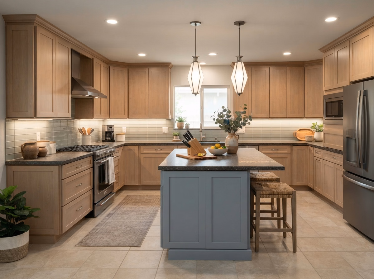 Transitional Layered Lighting Style | Riverside County Transitional Layered Lighting Style in Riverside County.